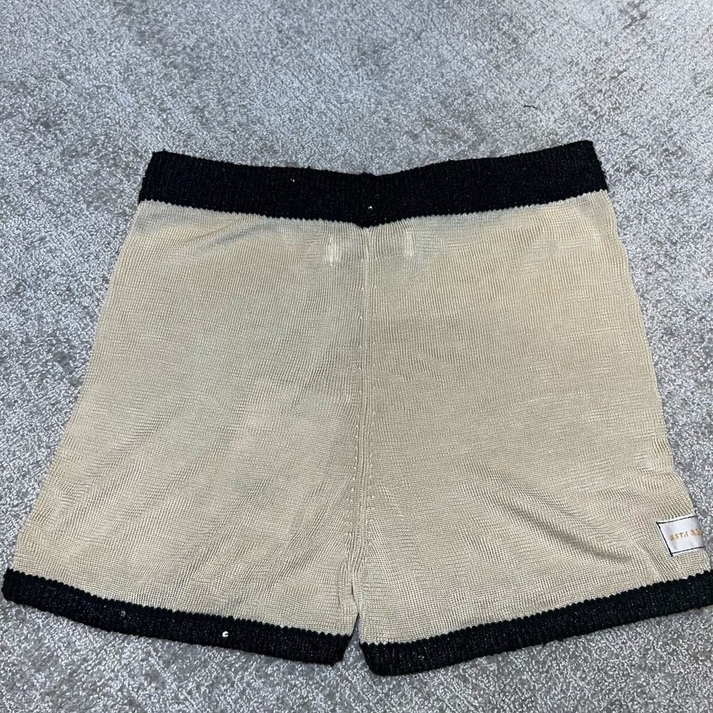 Stylish Black and Tan Women's Shorts
